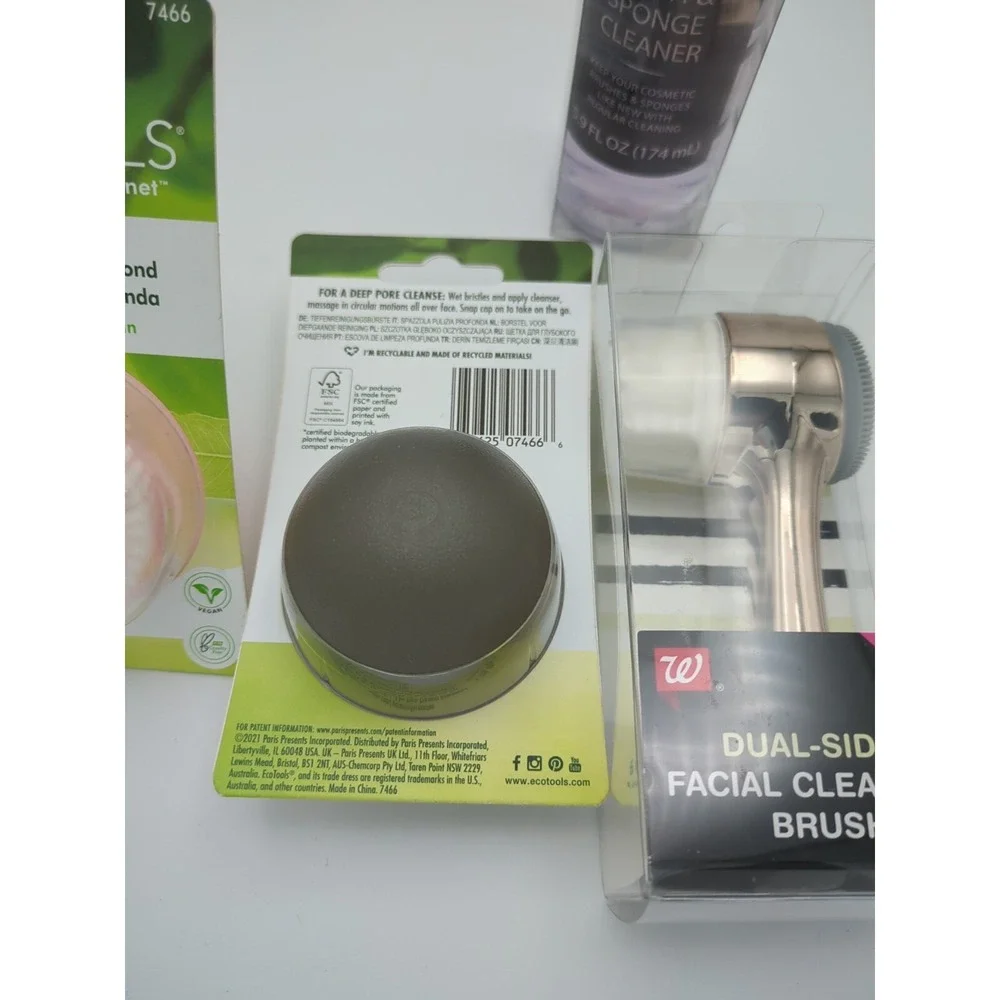 Brush Bundle 2 Ecotools Deep Cleansing & 1‎ Walgreens + bonus Brush Cleaner